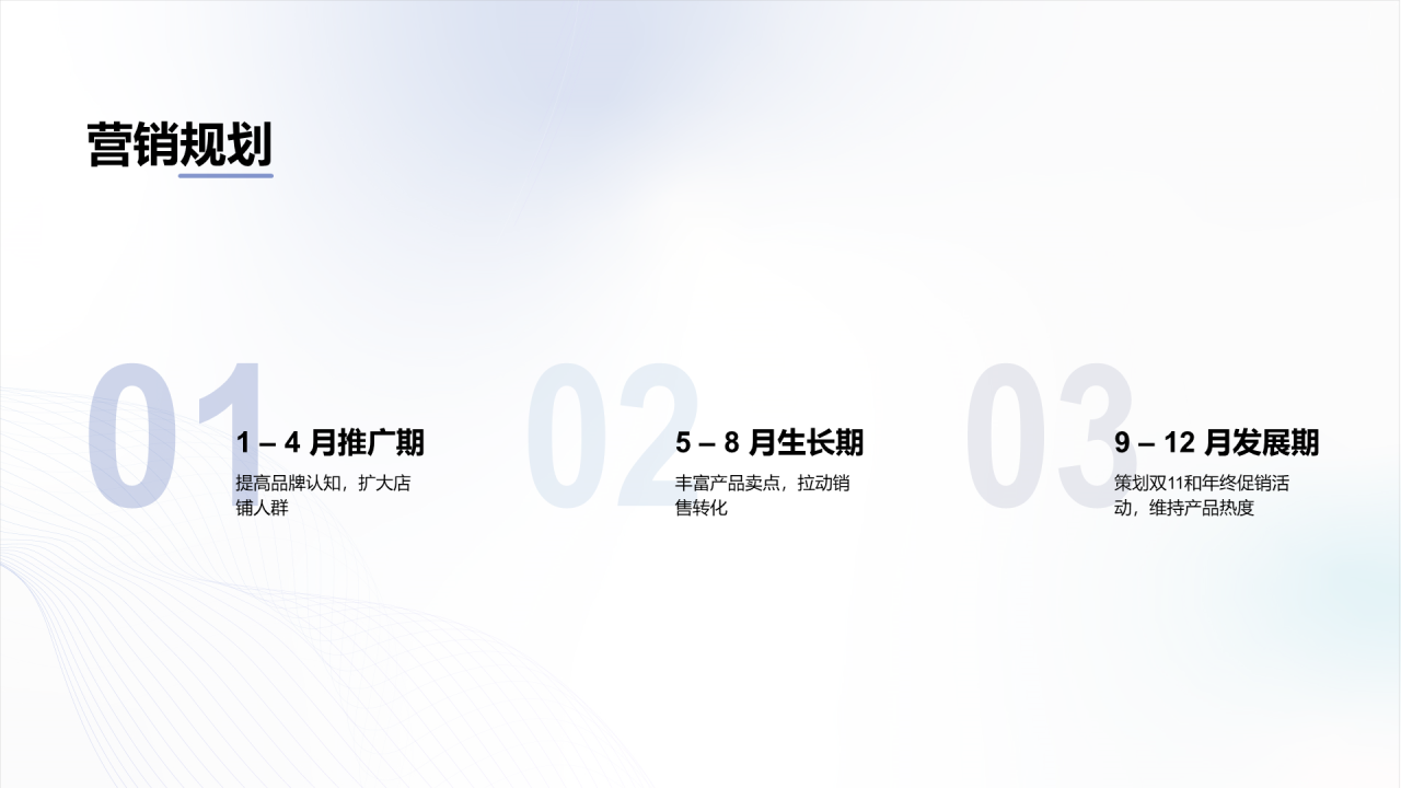 紫色简约渐变品牌营销方案PPT案例
