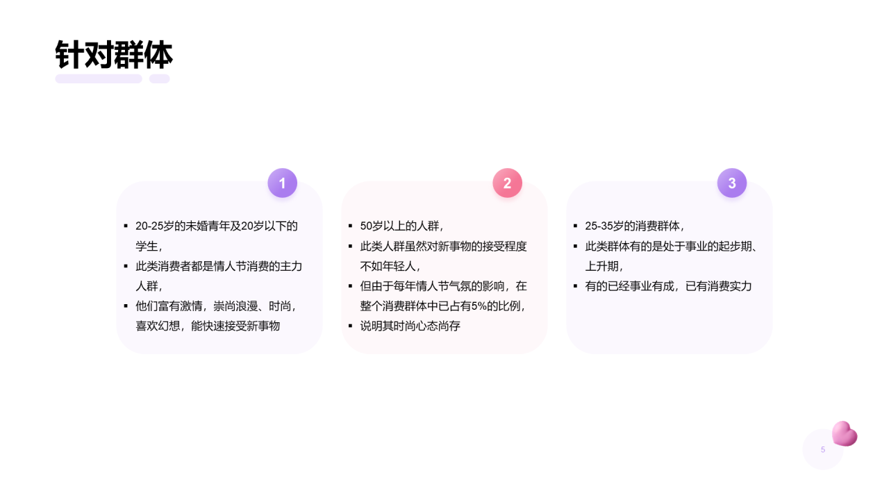 粉色创意情人节营销活动PPT案例
