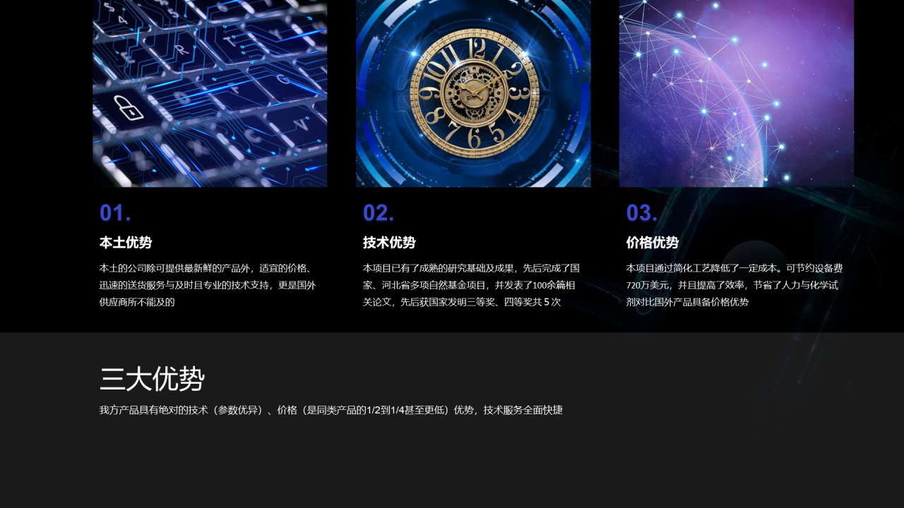 黑色科技商业计划PPT案例