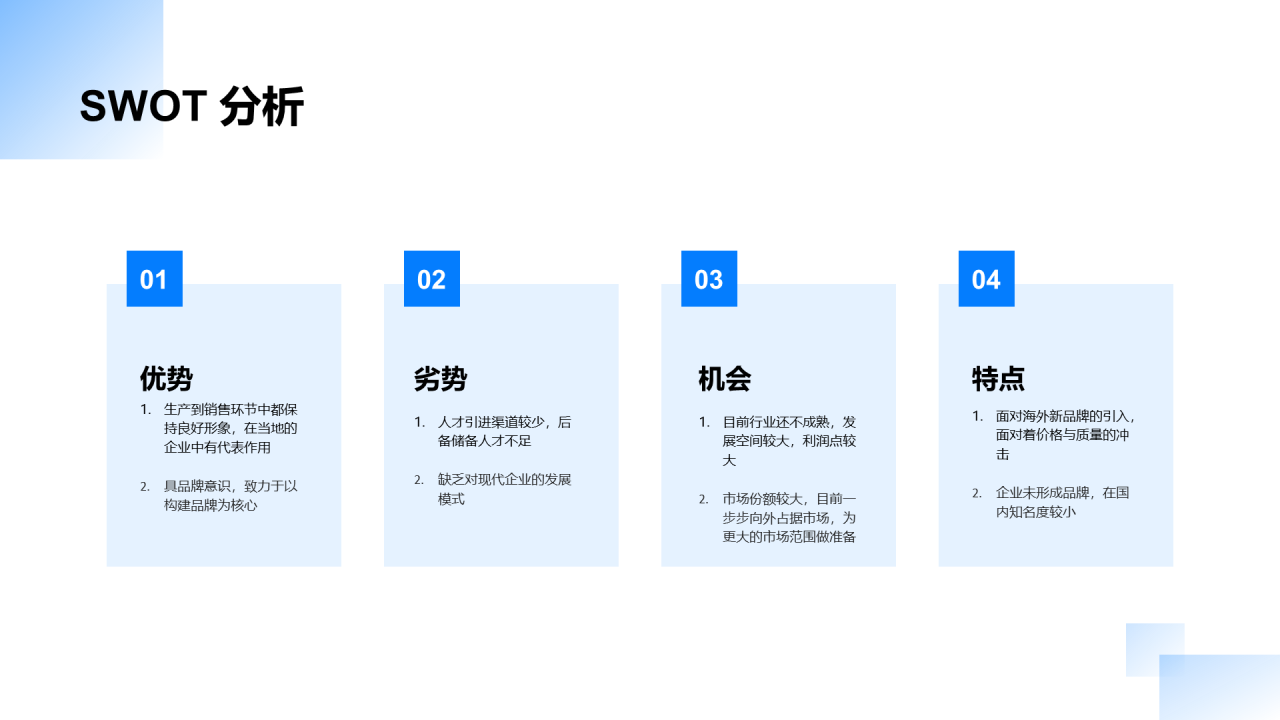 蓝色商务品牌合作策划PPT案例