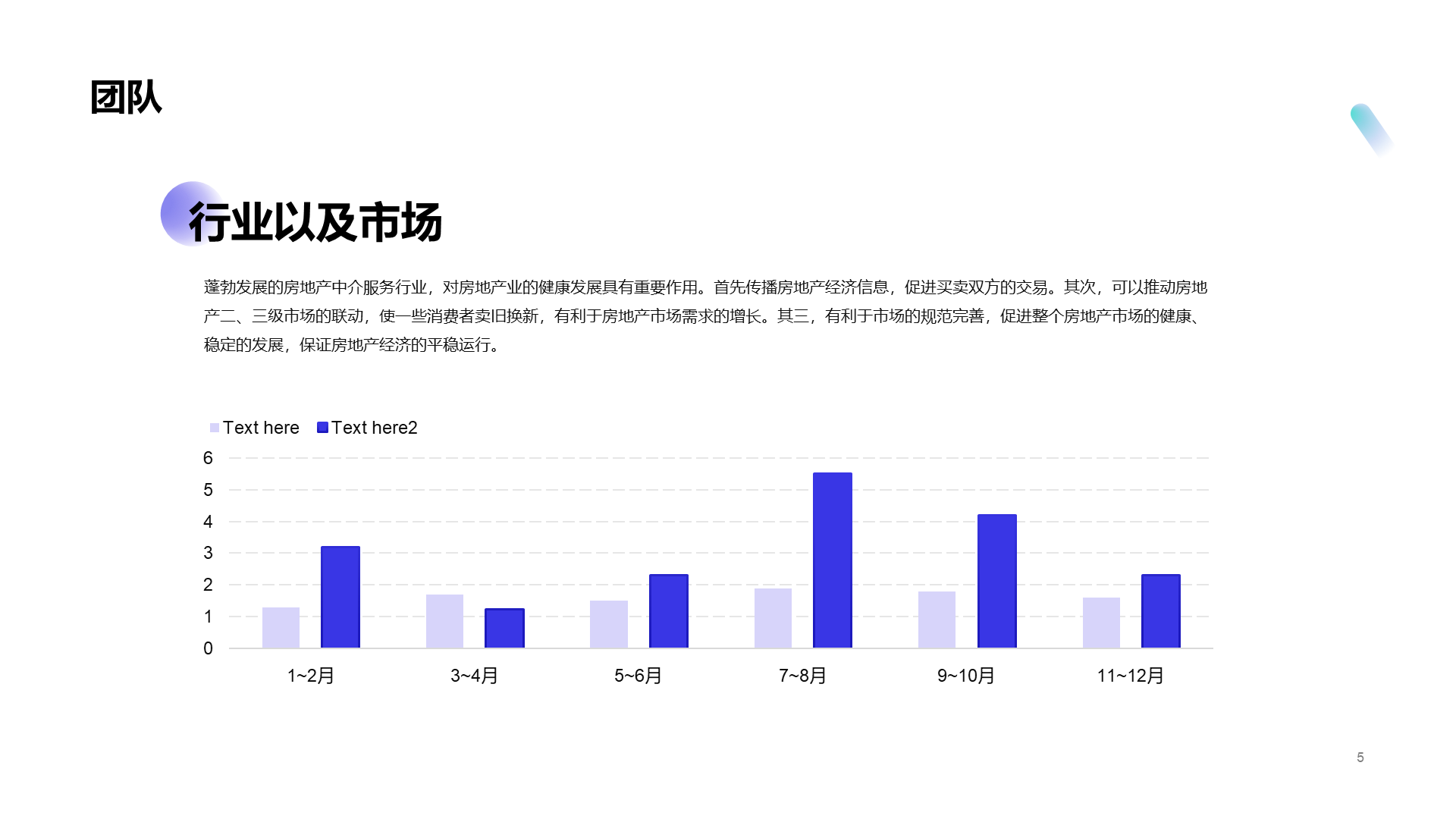 蓝色商务商业计划书PPT案例