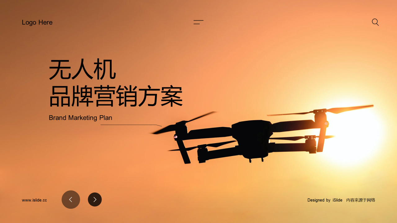 橙色商务市场营销PPT案例
