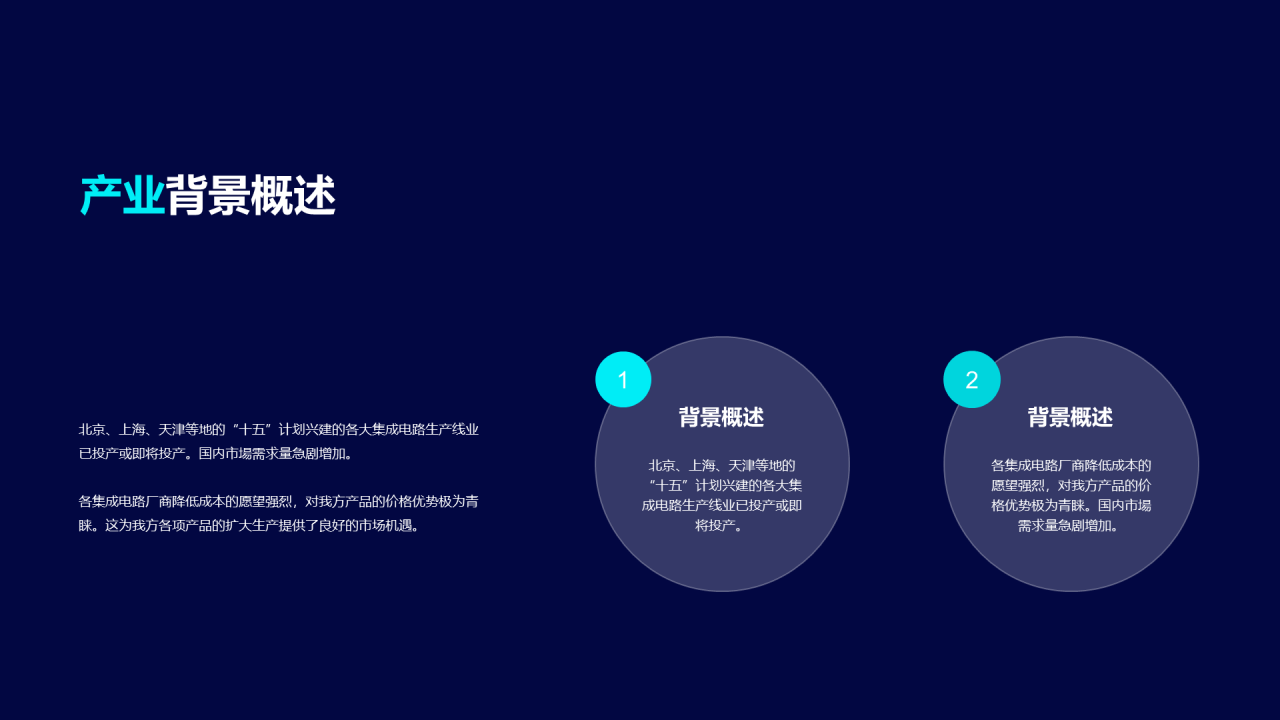 蓝色创意科技智能商业计划书PPT案例