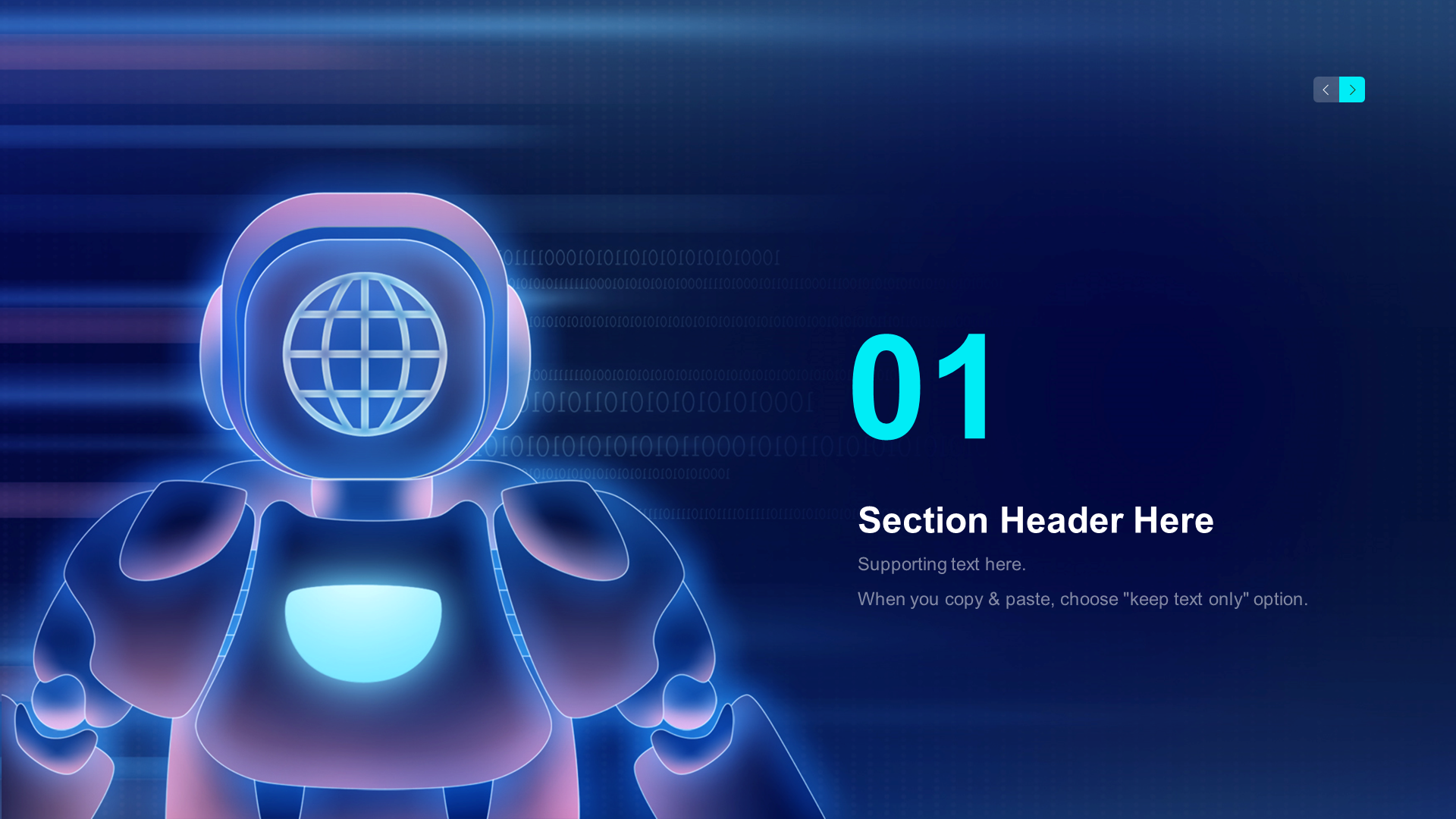 Blue Creative Technology Intelligent Product Launch Event PPT Template