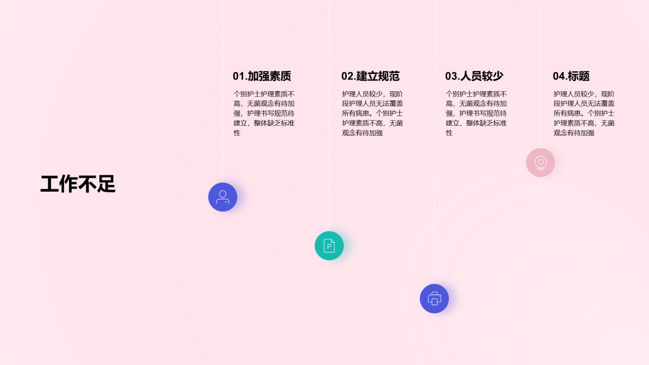 粉色创意医疗医学竞聘述职PPT案例