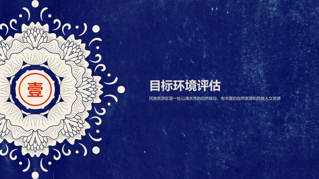 蓝色创意民族文化商业计划书PPT案例