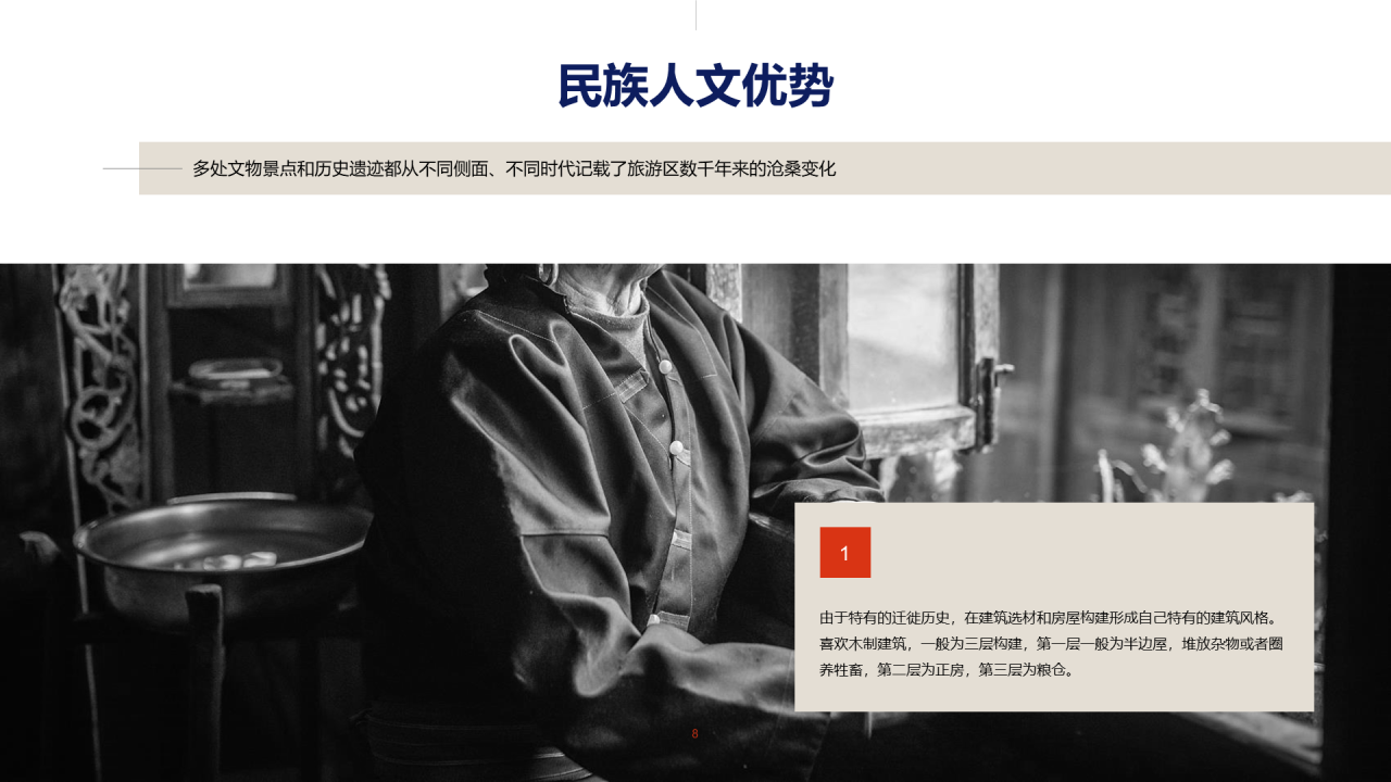 蓝色创意民族文化商业计划书PPT案例