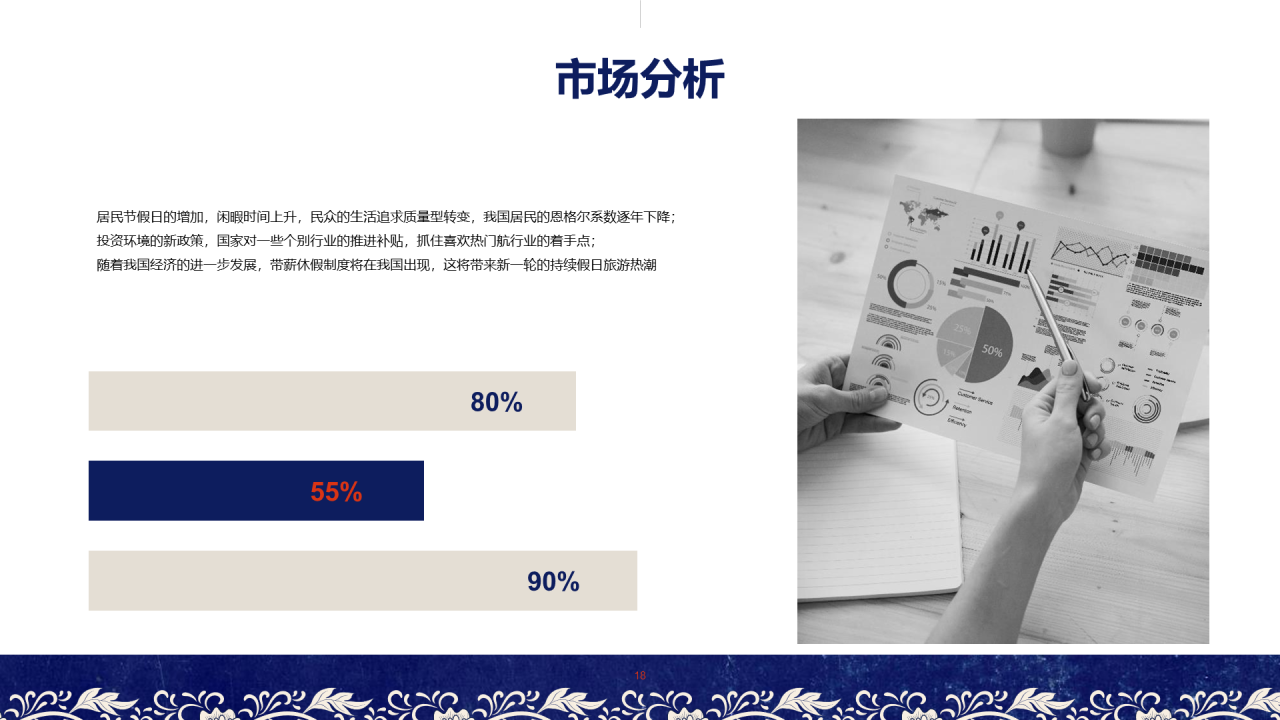 蓝色创意民族文化商业计划书PPT案例