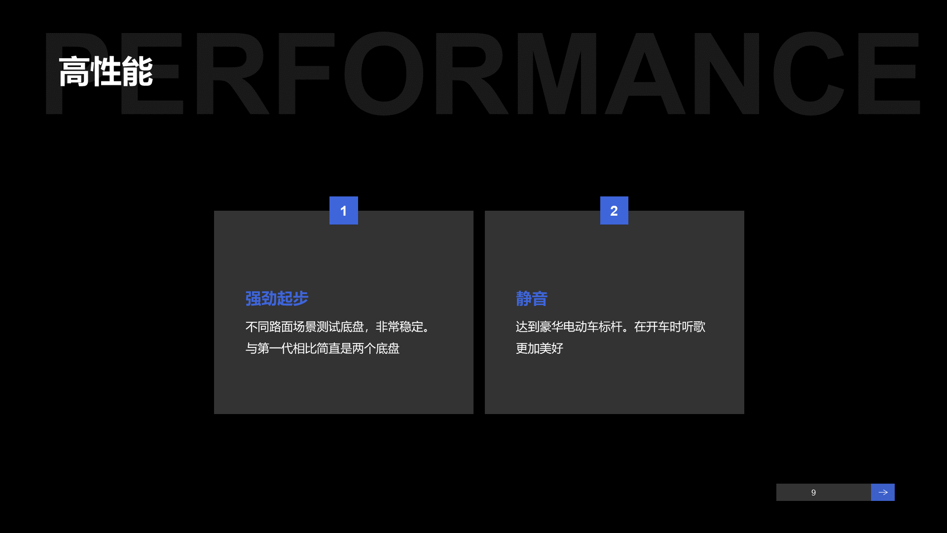 黑色科技新能源汽车产品发布会PPT案例