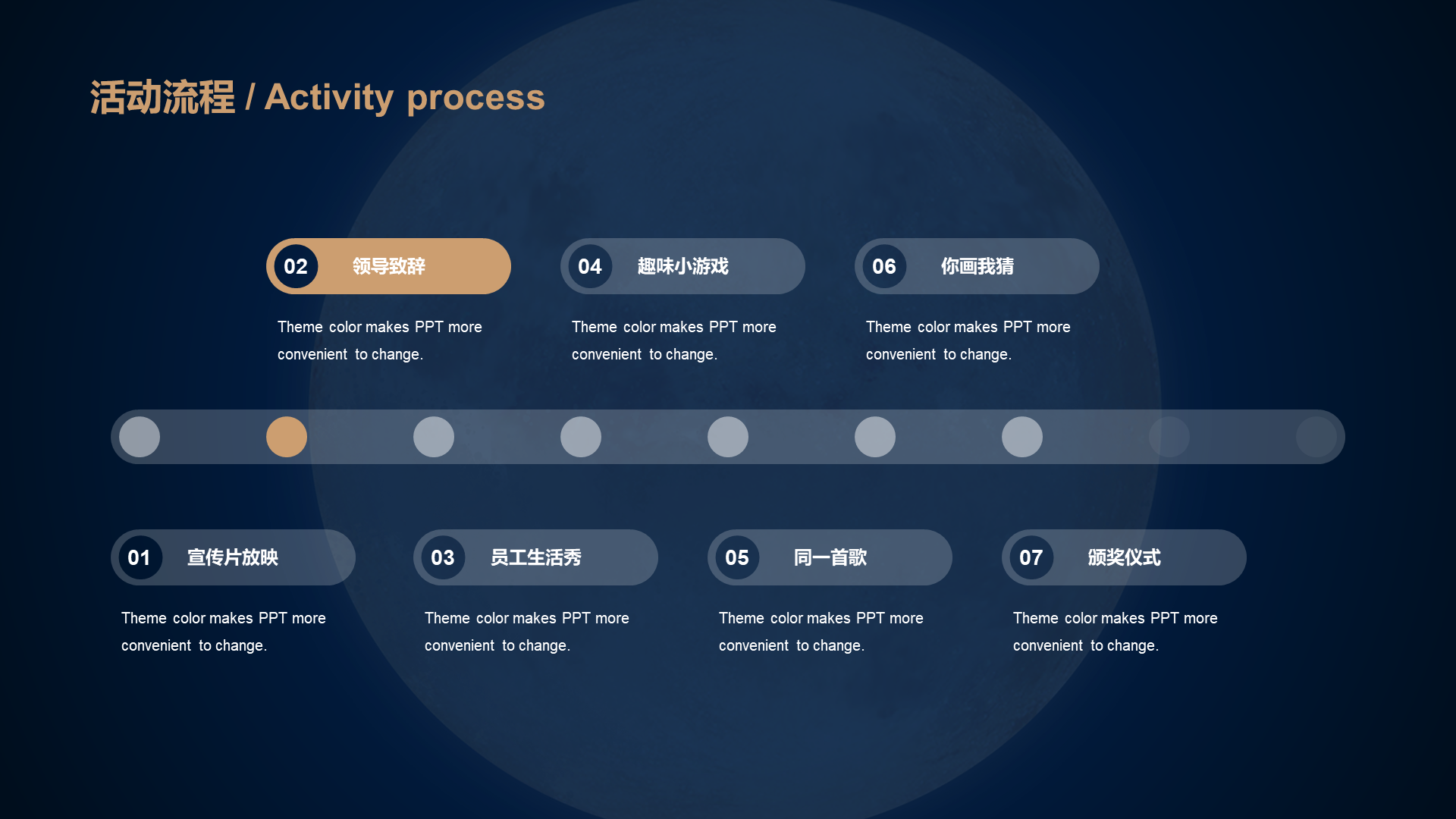 Blue Simple Mid-Autumn Festival Traditional Festival Celebration PPT Material Download