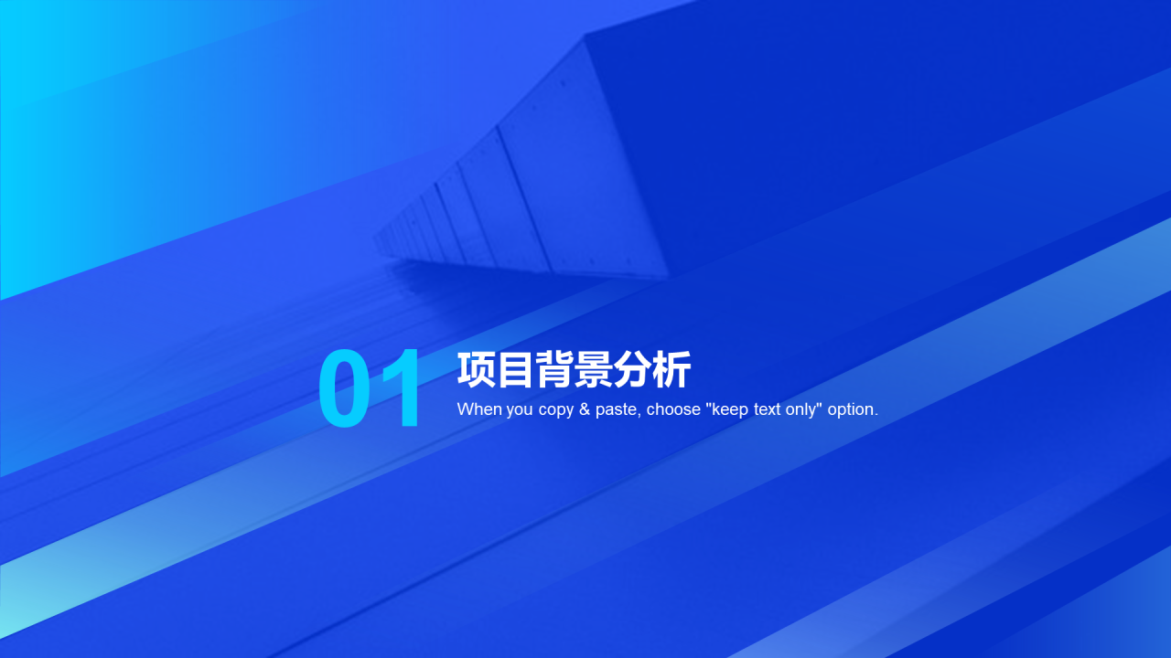 蓝色简约商务商业计划书PPT案例