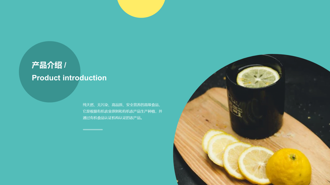 绿色创意食品水果产品介绍手册PPT案例