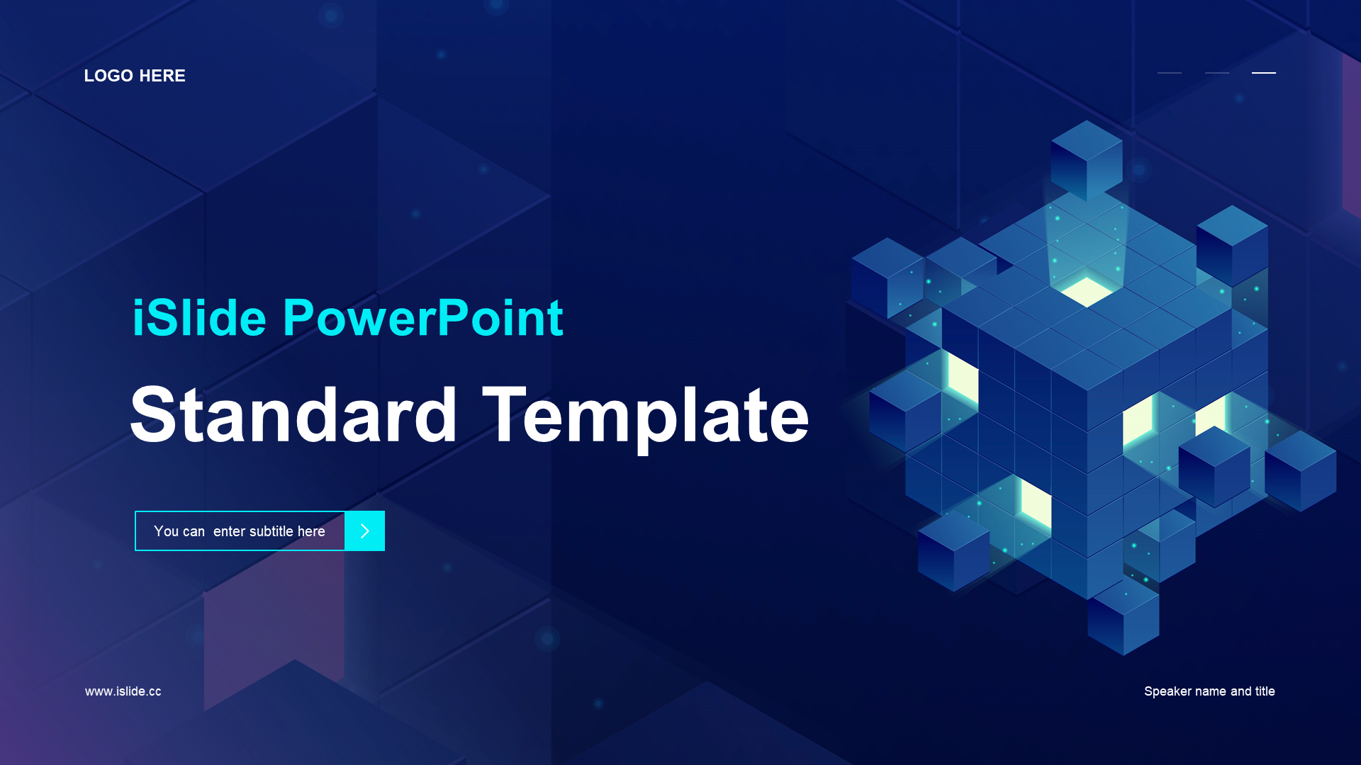 Blue Creative Technology AI Intelligent Industry Work Plan Report PPT Template