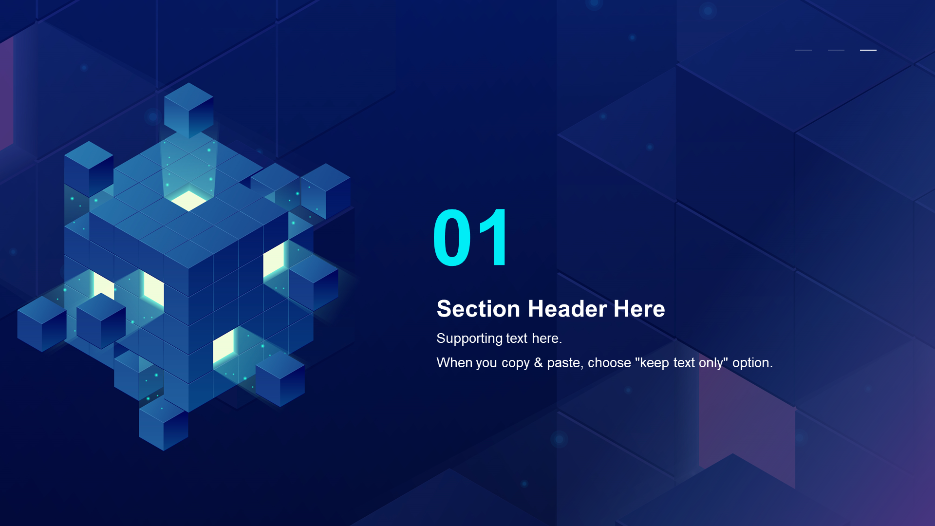 Blue Creative Technology AI Intelligent Industry Work Plan Report PPT Template