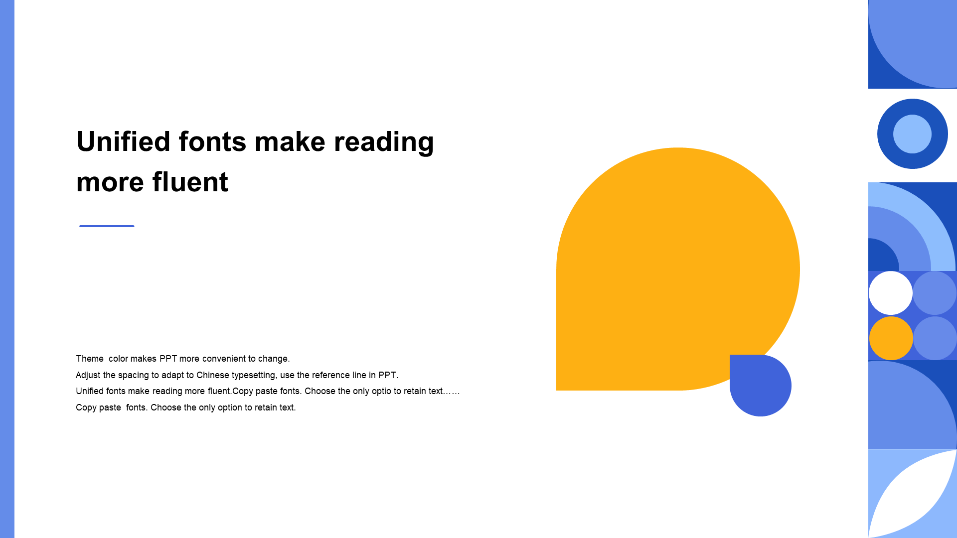 Blue Simple Geometry Education Teaching Training Art Design Training PPT Courseware