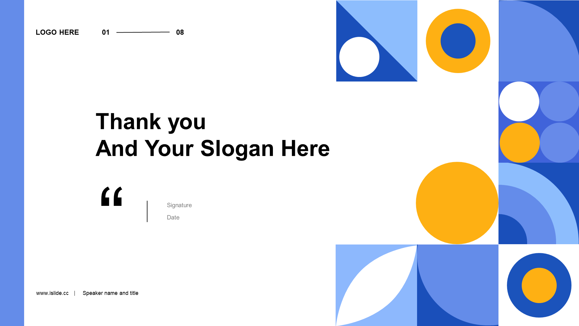 Blue Simple Geometry Education Teaching Training Art Design Training PPT Courseware