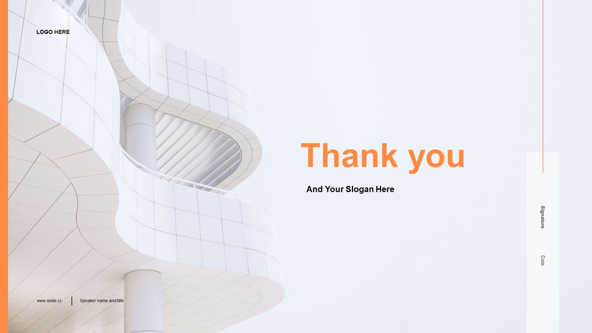 Orange Business Real Estate Industry Hotel Work Summary Report PPT Template