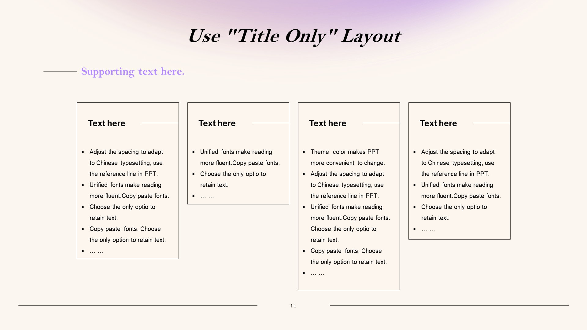 Original Gradual Change Simple Stroke Trend Work Plan Report PPT Work Report