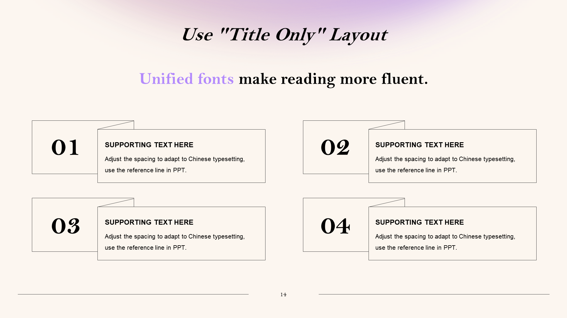Original Gradual Change Simple Stroke Trend Work Plan Report PPT Work Report