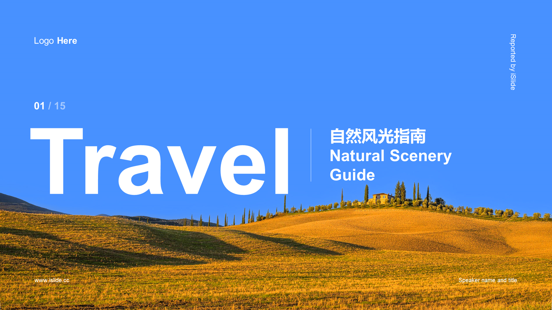 Blue Travel Paddy Field Natural Scenery Marketing Typical Marketing Case Analysis PPT Template