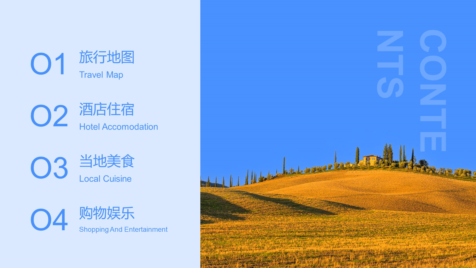 Blue Travel Paddy Field Natural Scenery Marketing Typical Marketing Case Analysis PPT Template