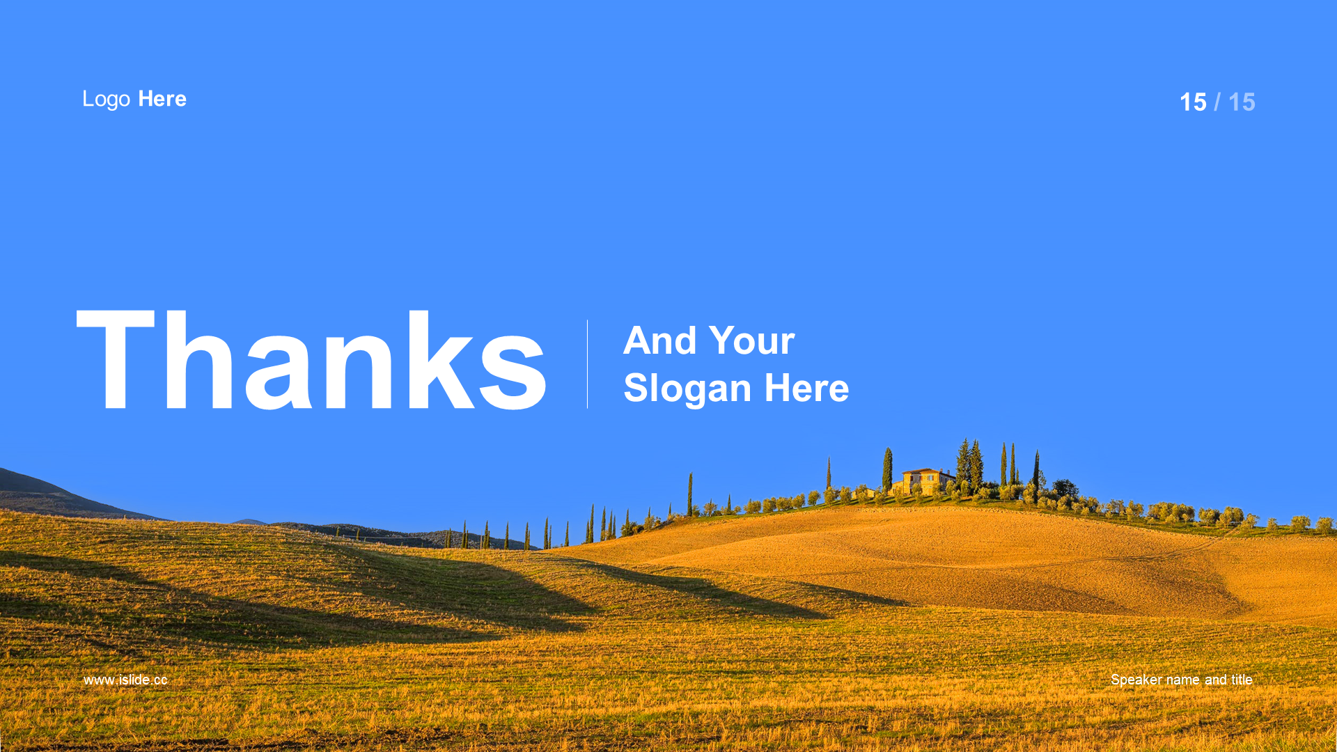 Blue Travel Paddy Field Natural Scenery Marketing Typical Marketing Case Analysis PPT Template
