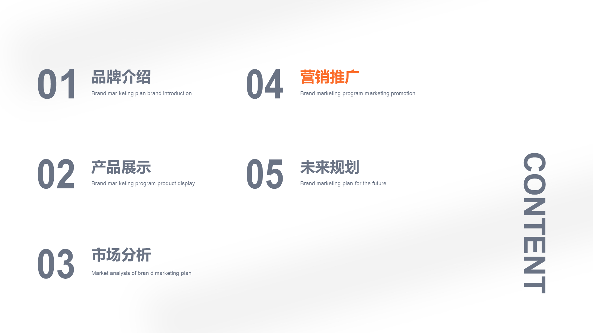 White Business Catering Retail Marketing Planning Analysis PPT Template