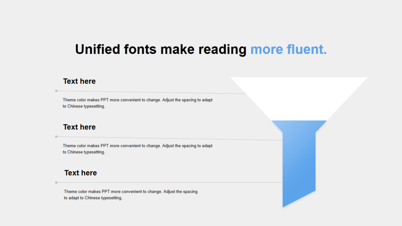 多色多边形渐变4项PPT列表
