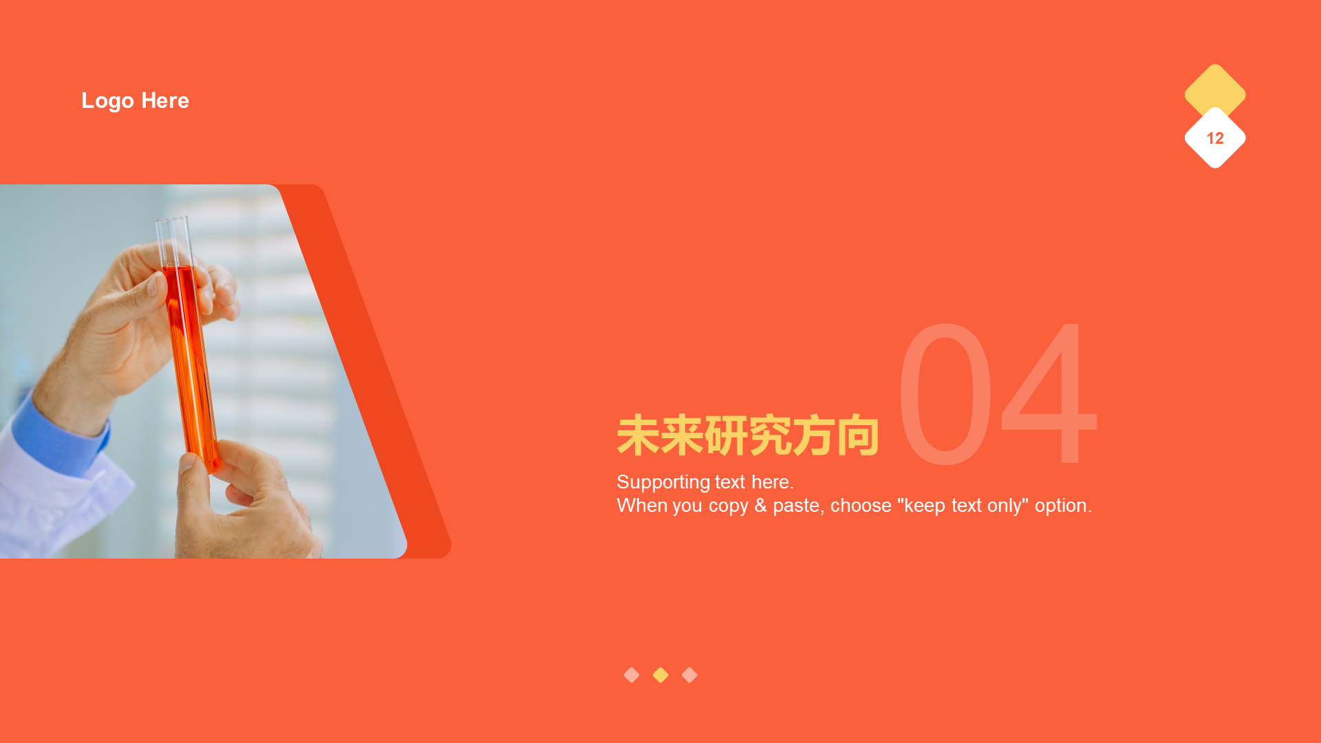 Orange Business Medicine Biology Industry Special Research Report PPT Template