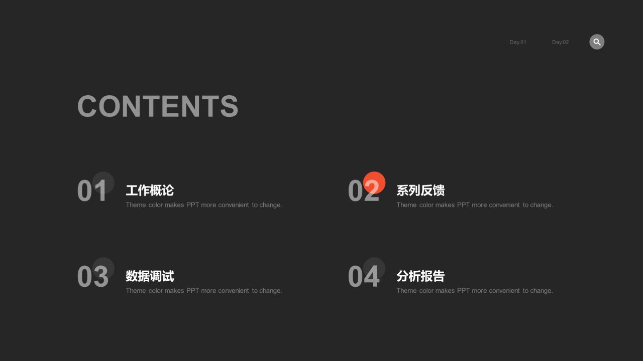 黑色简约科技研究工作汇报PPT案例
