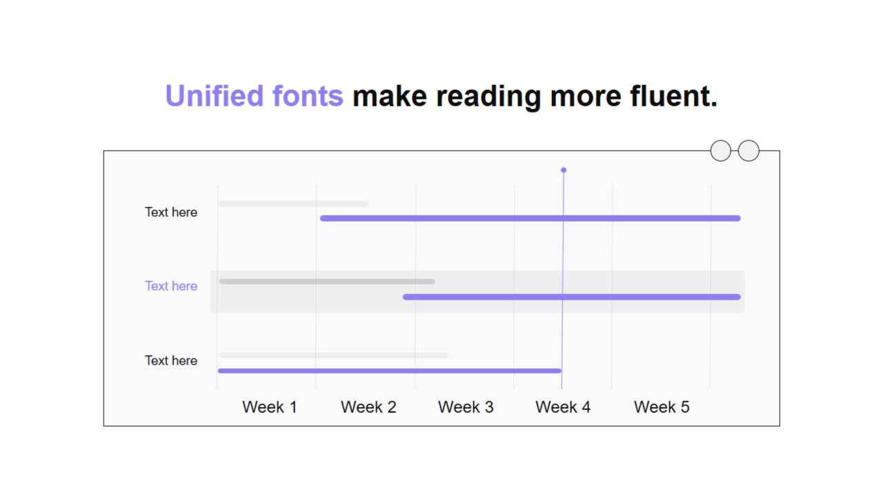 灰色扁平PPT甘特图