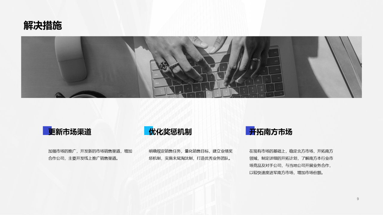 市场经理年终工作总结汇报PPT模板下载