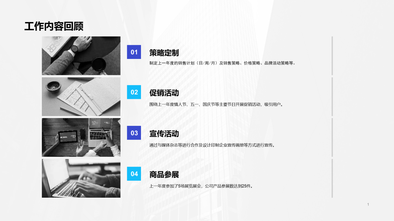 市场经理年终工作总结汇报PPT模板下载