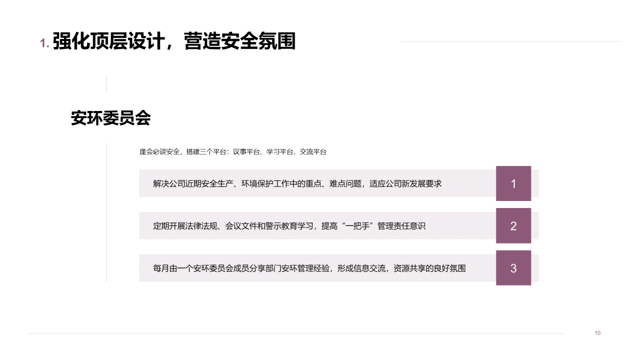 年度安全生产工作总结汇报PPT案例