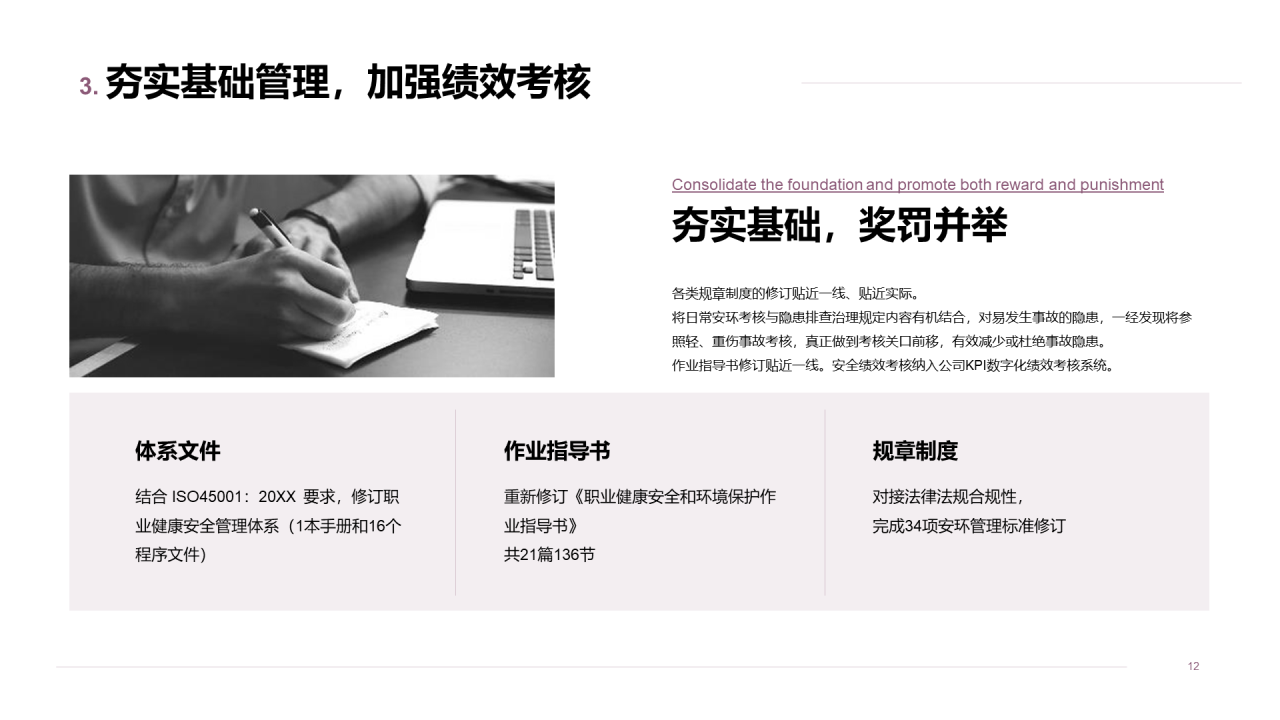 年度安全生产工作总结汇报PPT案例