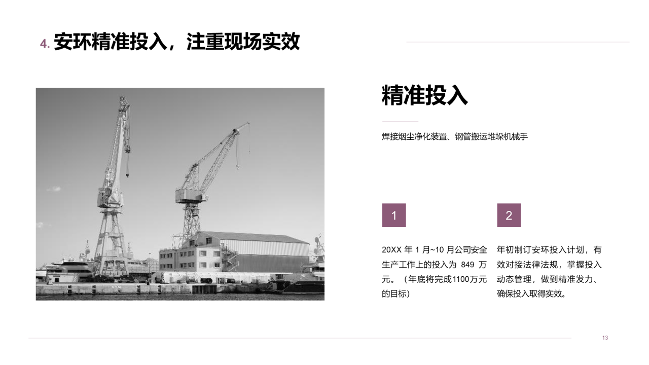 年度安全生产工作总结汇报PPT案例