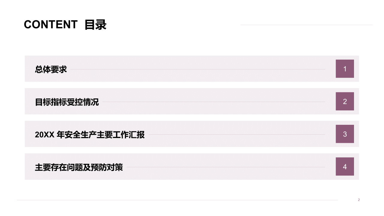 年度安全生产工作总结汇报PPT案例