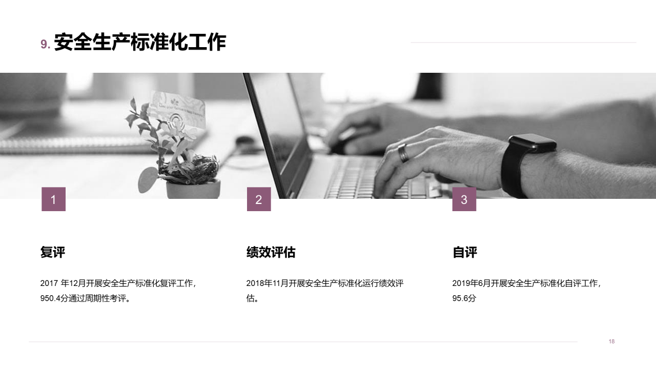 年度安全生产工作总结汇报PPT案例