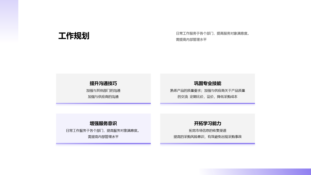 采购部年终工作总结汇报PPT素材下载