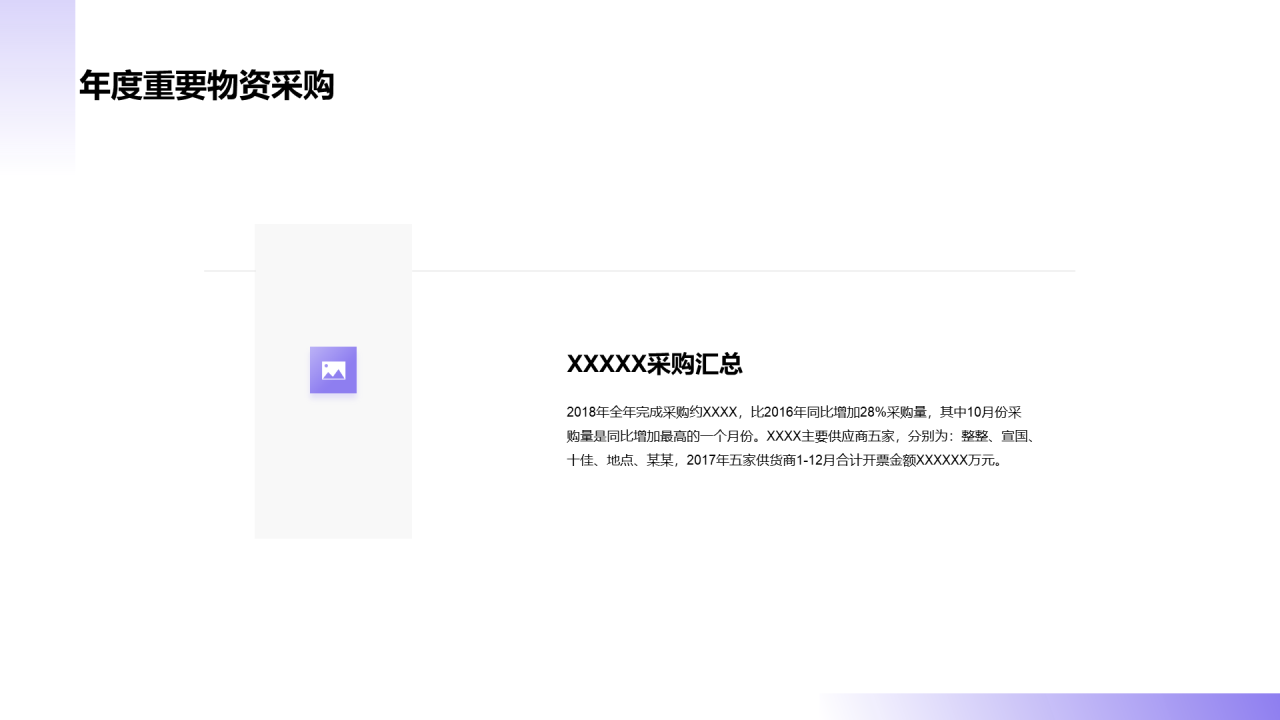 采购部年终工作总结汇报PPT素材下载