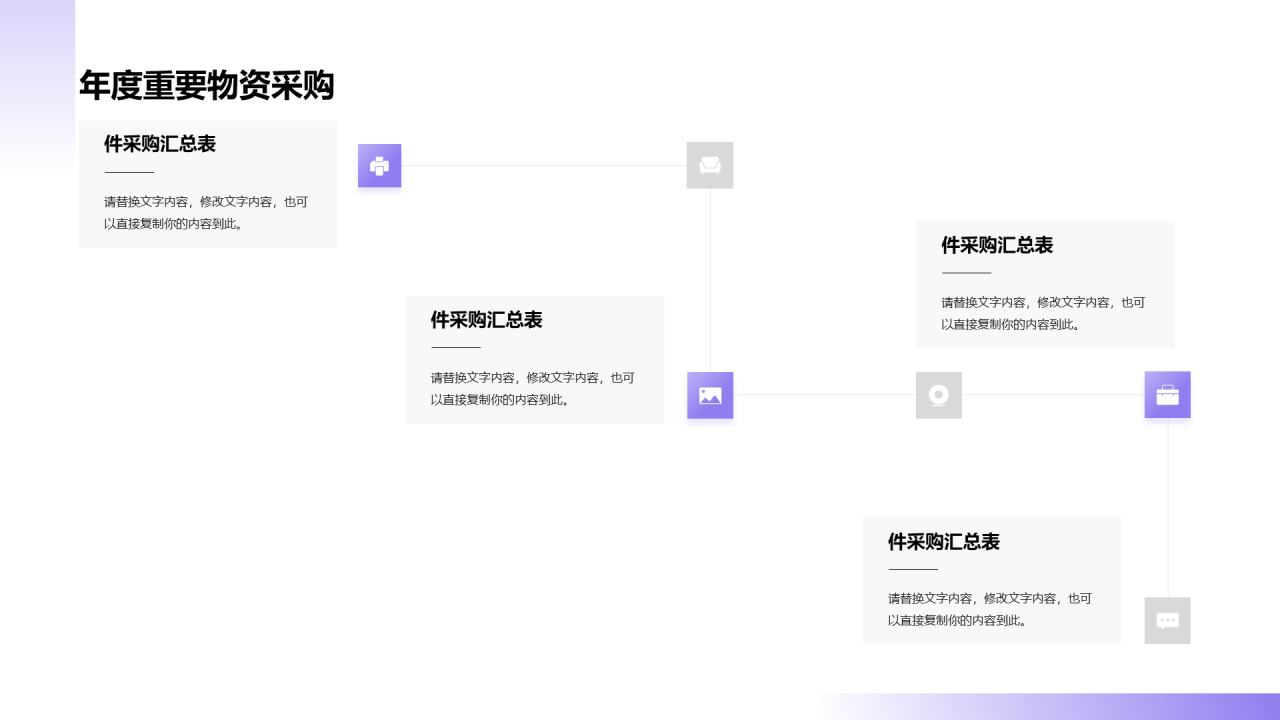 采购部年终工作总结汇报PPT素材下载