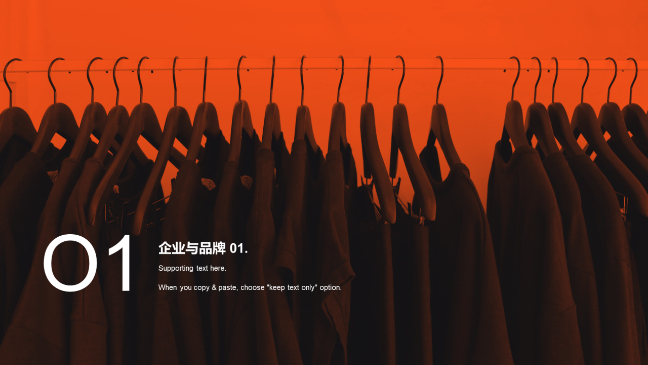 橙色商业服饰品牌上线运营计划PPT案例