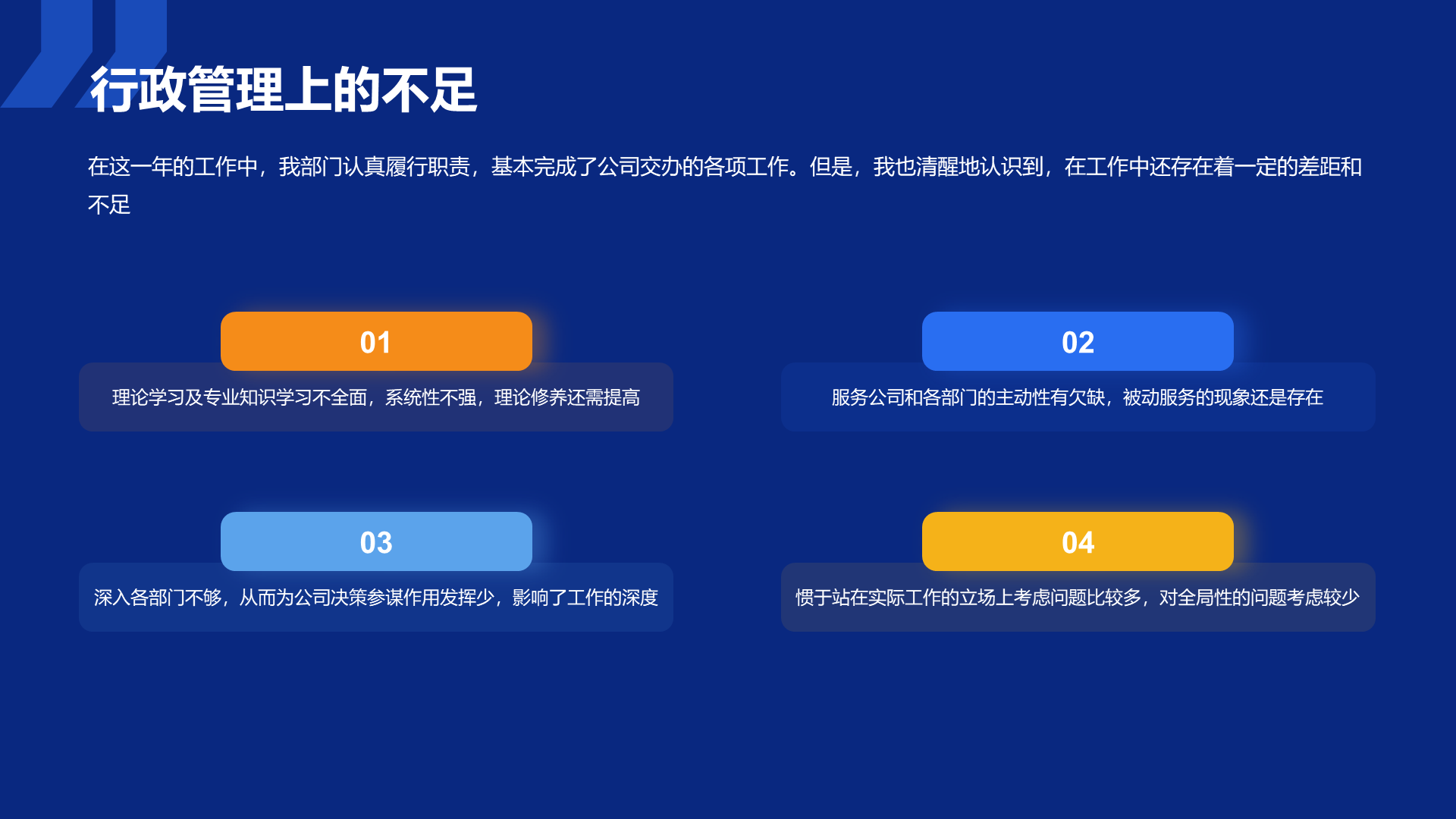 蓝色商务人资行政部年终工作总结汇报PPT下载