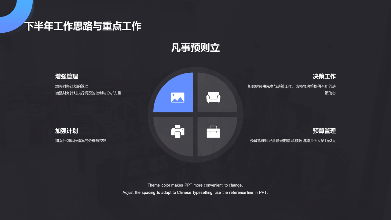 黑色商务公司财务部门年度工作汇报PPT素材下载
