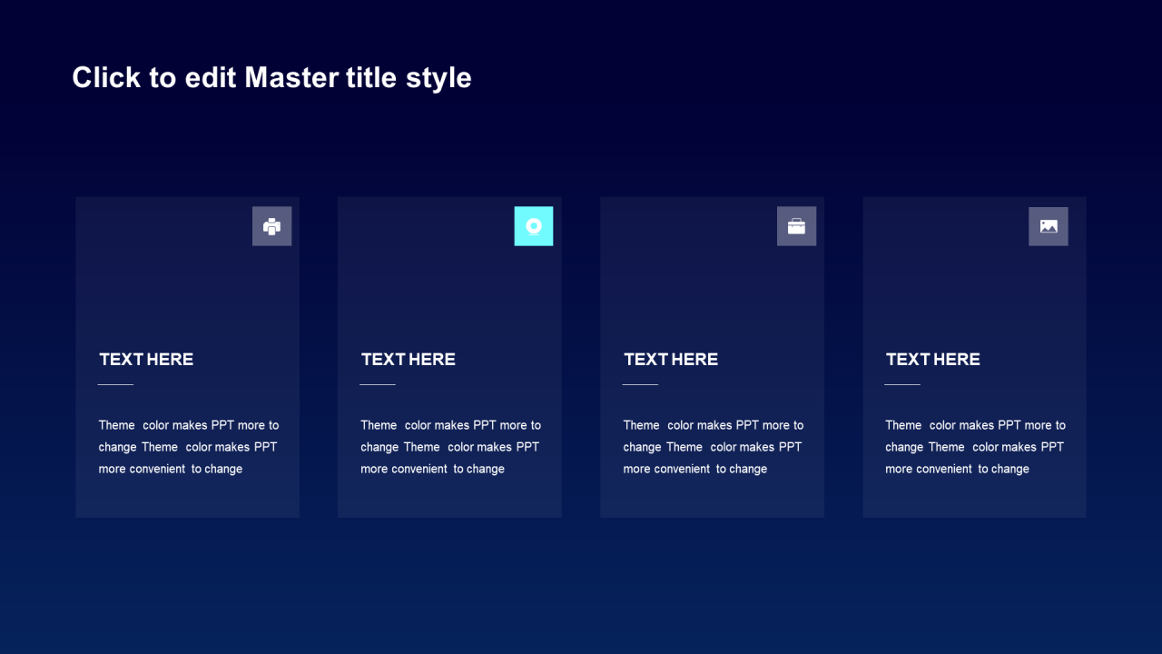 蓝色科技行业年终工作总结PPT模板