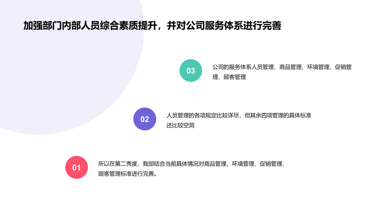 扁平插画客服工作年终总结PPT素材