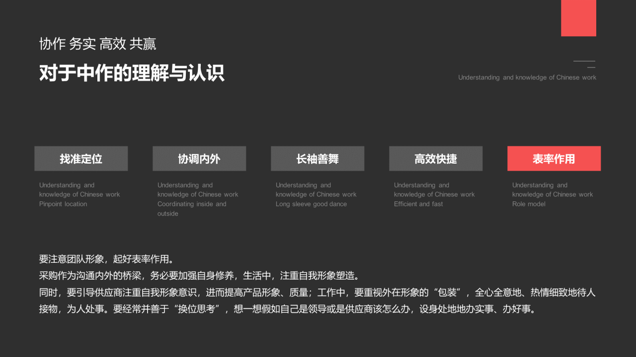 深色简约商务采购部年终总结汇报PPT案例
