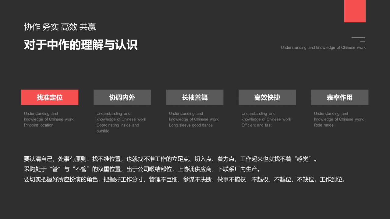 深色简约商务采购部年终总结汇报PPT案例