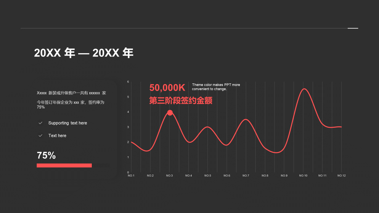 蓝色商务采购工作总结年总总结PPT案例