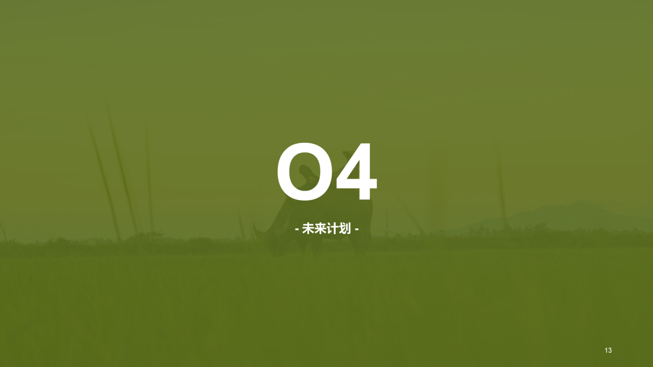 绿色简约农业项目计划书PPT案例